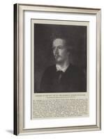 Writers of the Day, Mr Algernon Charles Swinburne-George Frederick Watts-Framed Giclee Print