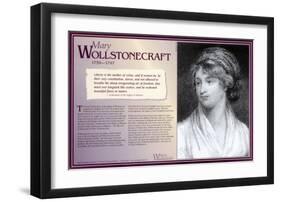 Writers Who Changed the World - Mary Wollstonecraft-null-Framed Art Print