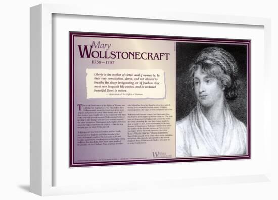 Writers Who Changed the World - Mary Wollstonecraft-null-Framed Art Print