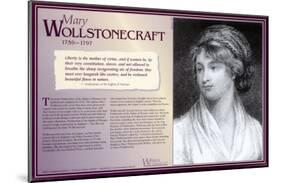 Writers Who Changed the World - Mary Wollstonecraft-null-Mounted Art Print