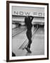 Writhing in Dismay Bowler Phyllis Mercer Watches Ball Miss Pins-Stan Wayman-Framed Photographic Print