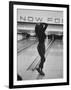 Writhing in Dismay Bowler Phyllis Mercer Watches Ball Miss Pins-Stan Wayman-Framed Photographic Print