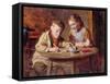 Writing a Letter-William Hemsley-Framed Stretched Canvas