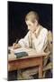 Writing Boy, 1902-Albert Anker-Mounted Giclee Print