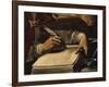 Writing Hand, from Saint Ambrose, 339-397 Ad Bishop and Doctor of the Church (Detail)-Rutilio Manetti-Framed Giclee Print