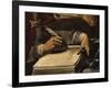 Writing Hand, from Saint Ambrose, 339-397 Ad Bishop and Doctor of the Church (Detail)-Rutilio Manetti-Framed Giclee Print