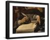 Writing Hand, from Saint Ambrose, 339-397 Ad Bishop and Doctor of the Church (Detail)-Rutilio Manetti-Framed Giclee Print