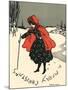 Writing in Snow-Ethel Parkinson-Mounted Art Print