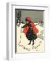 Writing in Snow-Ethel Parkinson-Framed Art Print