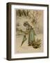 Writing in Snow-M Ellen Edwards-Framed Art Print