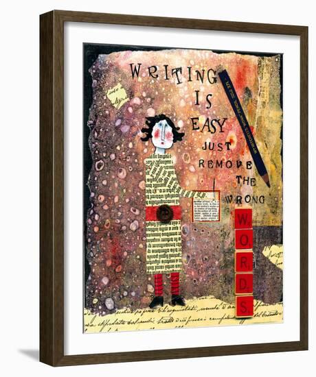 Writing is Easy-Barbara Olsen-Framed Giclee Print