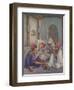 Writing Lesson in a Koranic School in an Algerian Village, 1918-Etienne Alphonse Dinet-Framed Premium Giclee Print