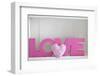 Writing 'Love' with Heart-Andrea Haase-Framed Photographic Print