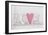 Writing 'Love' with Heart-Andrea Haase-Framed Photographic Print