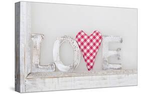 Writing 'Love' with Heart-Andrea Haase-Stretched Canvas