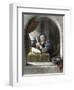 Writing Master Using a Quill Pen-null-Framed Giclee Print