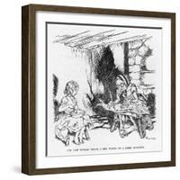 Writing on a Fish-Arthur Rackham-Framed Art Print