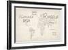 'Writing Text Map of the World Map' Prints - Michael Tompsett ...