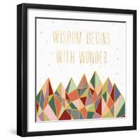 Written in the Stars I on White-Laura Marshall-Framed Art Print