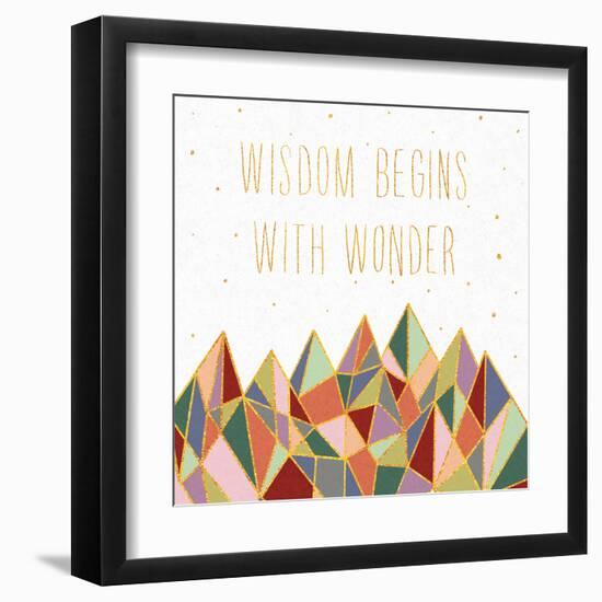 Written in the Stars I on White-Laura Marshall-Framed Art Print