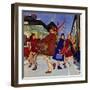 "Wrong Week at the Ski Resort," January 14, 1961-James Williamson-Framed Premium Giclee Print