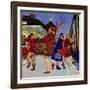 "Wrong Week at the Ski Resort," January 14, 1961-James Williamson-Framed Giclee Print