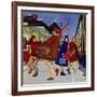 "Wrong Week at the Ski Resort," January 14, 1961-James Williamson-Framed Giclee Print