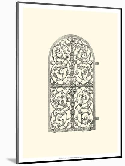 Wrought Iron Gate VII-null-Mounted Art Print