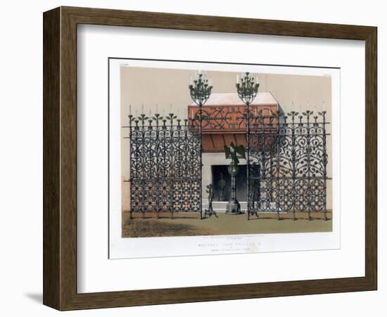 Wrought Iron Grilles, 19th Century-John Burley Waring-Framed Giclee Print