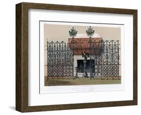 Wrought Iron Grilles, 19th Century-John Burley Waring-Framed Giclee Print