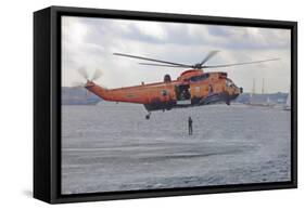 Ws-61 Sea King Helicopter of the German Navy, Kiel, Germany-null-Framed Stretched Canvas