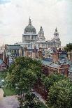 View from the Old Bailey Towards St Paul's Cathedral, London, C1930S-WS Campbell-Framed Stretched Canvas