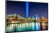 WTC Lights over New York City-null-Mounted Art Print