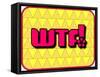 Wtf!-PZDesigns-Framed Stretched Canvas