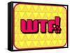 Wtf!-PZDesigns-Framed Stretched Canvas