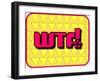 Wtf!-PZDesigns-Framed Art Print