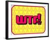 Wtf!-PZDesigns-Framed Art Print