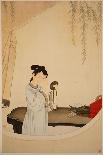 A Lady Gazing in the Mirror-Wu Changshuo-Giclee Print