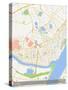 Wuhan, China Map-null-Stretched Canvas