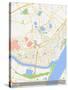 Wuhan, China Map-null-Stretched Canvas