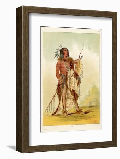 Wun-Nes-Tou Medicine-Man of the Blackfeet People-George Catlin-Framed Photographic Print