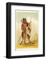 Wun-Nes-Tou Medicine-Man of the Blackfeet People-George Catlin-Framed Photographic Print