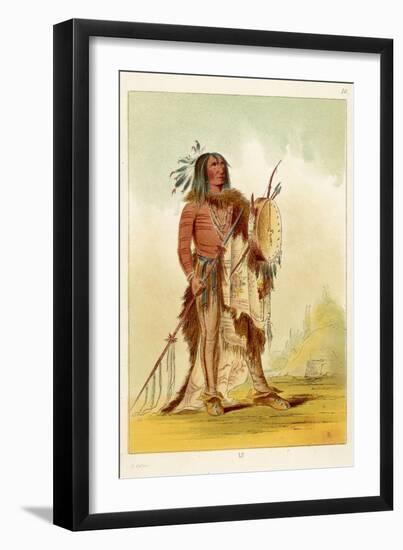 Wun-Nes-Tou Medicine-Man of the Blackfeet People-George Catlin-Framed Premium Photographic Print