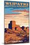 Wupatki National Monument, Arizona-Lantern Press-Mounted Art Print