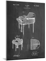 Wurlitzer Butterfly Model 235 Piano Patent-Cole Borders-Mounted Art Print