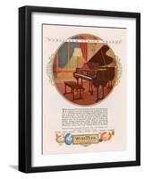 Wurlitzer, Magazine Advertisement, USA, 1920-null-Framed Giclee Print