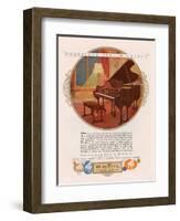 Wurlitzer, Magazine Advertisement, USA, 1920-null-Framed Giclee Print