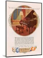 Wurlitzer, Magazine Advertisement, USA, 1920-null-Mounted Giclee Print