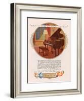 Wurlitzer, Magazine Advertisement, USA, 1920-null-Framed Giclee Print