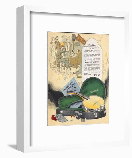 Wurlitzer Mandolin 1924-null-Framed Art Print